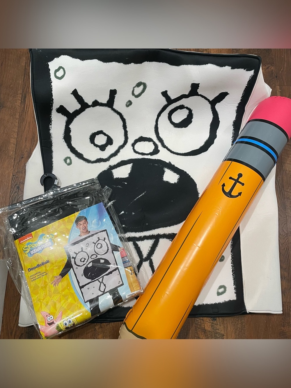 SpongeBob SquarePants DoodleBob One Size Adult Costume Spirit Halloween + Pencil